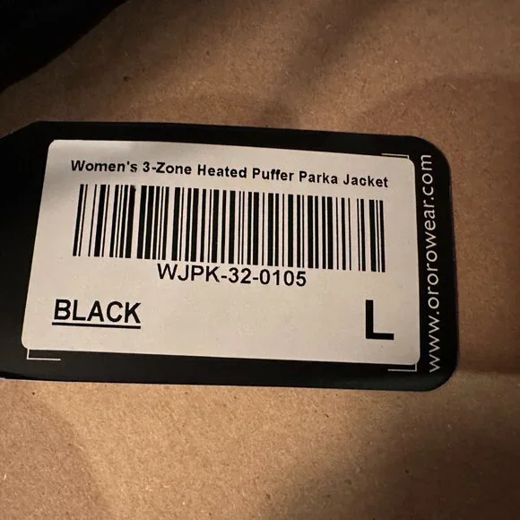 Ororo Women's Black Puffer Jacket - Picture 4 of 6